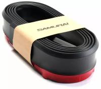 Универсальная резиновая губа SAMURAI на бампер автомобиля, черная