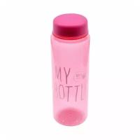 Бутылка для воды BL-001 (500 мл), пластик, розовый