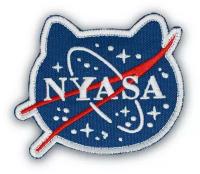 Шеврон, нашивка, патч NYASA (NASA), на липучке, 90х75мм