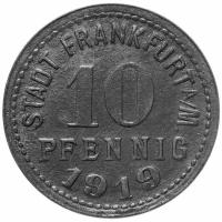 Германия (Франкфурт-на-Майне) нотгельд 10 пфеннигов 1919