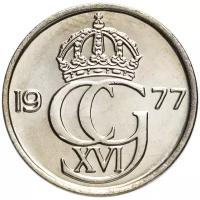 Монета Банк Швеции 25 эре 1977 года