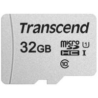 Карта памяти Transcend microSD 300S Class 10 UHS-I U1 A1 32 GB, чтение: 100 MB/s, запись: 25 MB/s