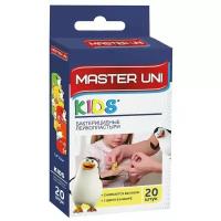 Master Uni Kids лейкопластырь бактерицидный, 20 шт