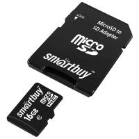 Карта памяти SmartBuy microSDHC Class 10 + SD adapter