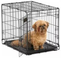 Клетка для собак Midwest iCrate, размер 1, размер 61х46х48см., черный