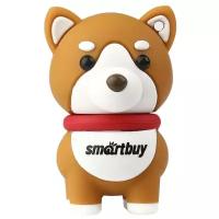 Флешка SmartBuy Wild Series Akita Dog 32 GB, оранжевый