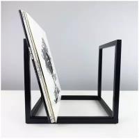 Подставка для виниловых пластинок Kotlin черного цвета