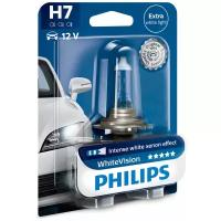 Лампа автомобильная галогенная Philips WhiteVision 12972WHVB1 H7 12V 55W 1 шт.