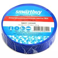 Изолента Smartbuy, 19мм*20м, 180мкм, синяя, инд. упаковка