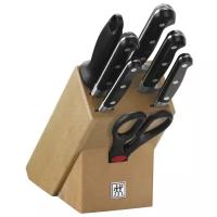 Набор ZWILLING Professional S 35662-000, 5 ножей, ножницы и мусат с подставкой