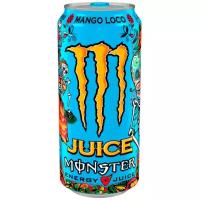 Энергетический напиток Black Monster Energy Блэк монстр Манго синий, 0,449 л х 12 шт