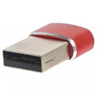 Переходник PALMEXX USB2.0 (m) - USB Type-C (f), красный