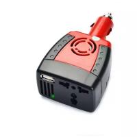 Автомобильный инвертор (розетка в машину) Car Inverter (12V-220V, 300 Вт, USB, защита от перегрузки и замыкания)