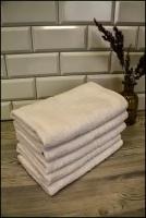 Полотенце Махровое Кухонное Белое 30х50 (5 шт.) 100% Хлопок маленькое полотенце для рук/лица, посуды, сервировки стола