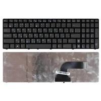 Клавиатура для ноутбука Asus N53J, русская, черная с рамкой, с маленькой кнопкой Enter