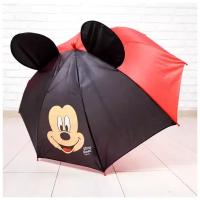 Детский зонт с ушками Disney "Микки Маус", 8 спиц, D 70 см (2919719)