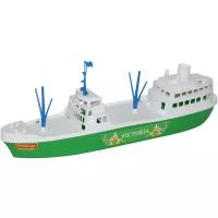 Корабль Полесье Виктория (56399), 46 см, белый/зеленый