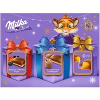 Шоколад Milka Подарочный набор молочный, 260 г, 3 шт. в уп.