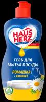 Средство для мытья посуды Haus Herz Ромашка + Витамин Е 450 мл