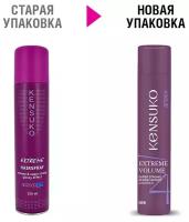 Kensuko Лак для волос Extreme с эффектом блеска, экстрасильная фиксация, 250 мл