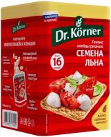 Хлебцы ржаные Dr. Korner с семенами льна, 100 г