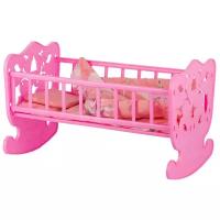 СТРОМ Кровать с комплектом постельного белья (У889) розовый