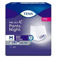 Трусы впитывающие TENA Pants Night Super, M, 80-110 см, 10 шт