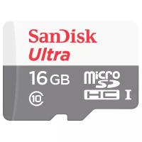 Карта памяти SanDisk Ultra microSDHC Class 10 UHS-I 80MB/s 16GB