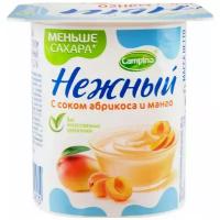 Campina йогуртный продукт Нежный с соком абрикоса и манго, 1.2%, 100 г