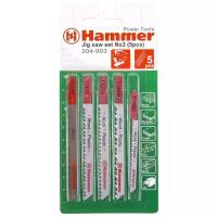 Набор пилок для лобзика Hammer JG WD-PL 204-903 5 шт.