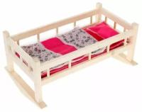 Кроватка-качалка для кукол Ясюкевич №11 (49*31*30см)