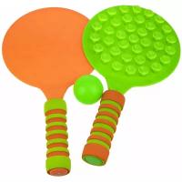 Игровой набор 1TOY Теннис (Т17323) зеленый/оранжевый