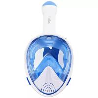 Полнолицевая маска для плавания/снорклинга Sargan Планета белый/синий (L/XL)