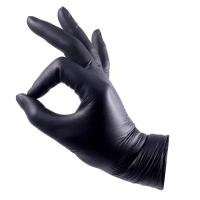 Перчатки Wally Plastic нитриловые 100 шт (50 пар) размер S цвет черный