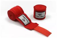 Бинт боксерский KOUGAR K500, 3,5м, эластичный хлопок, красный