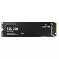 Накопитель SSD Samsung 980 MZ-V8V250BW/PCI-E 3.0 x4/250GB /Скорость чтения 2900МБайт/с Скорость записи 1300МБайт/с