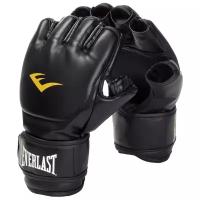Тренировочные перчатки Everlast Martial Arts Grappling PU для MMA черный S/M
