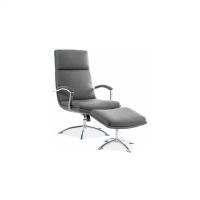 Кресло SIGNAL JEFFERSON с подставкой для ног, серый
