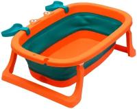 Ванночка детская складная, "Краб", цвет бирюзовый/оранжевый 6996060