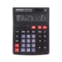 ОФИСМАГ Калькулятор настольный офисмаг ofm-444 (199x153 мм), 12 разрядов, двойное питание, черный, 250459