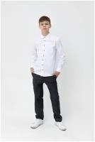 Школьная рубашка с длинным рукавом на кнопках для мальчика FORMASCHOOL (TNJ) 1099 9