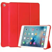 Чехол книжка для планшета Apple iPad Mini 5 (2019) / iPad Mini 4, из мягкого силикона, усиленные углы, автоблокировка экрана (красный)
