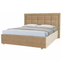 Двуспальная кровать CityFlex Floen с П/М 180х200 цвет серый velutto 08