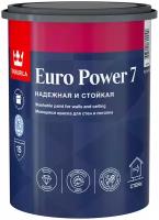 Краска Tikkurila Euro Power 7 (База А) для детской влагостойкая моющаяся матовая белый 0.9 л