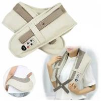 Ударный массажер Cervical Massage Shawls белый для спины, шеи и плеч, массажер ударный электрический