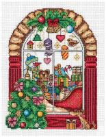 Набор для вышивания крестиком Klart Новогодняя витрина (8-295)