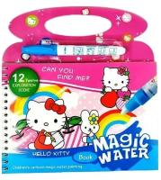 Многоразовая водная раскраска с маркером Hello Kitty / Многоразовая раскраска с водным маркер в комплекте Hello Kitty / Игрушка в дорогу