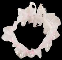 Подвязка для невесты "Элит", бело-розовая./В упаковке шт: 1