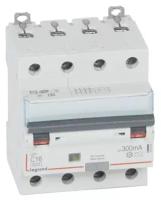 Дифференциальный автомат DX3 300mA 16A 4П Тип AC. Legrand 411205