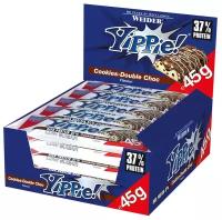 Протеиновые батончики WEIDER / Yippie! Bar / 12*45gr / Печенье с шоколадом